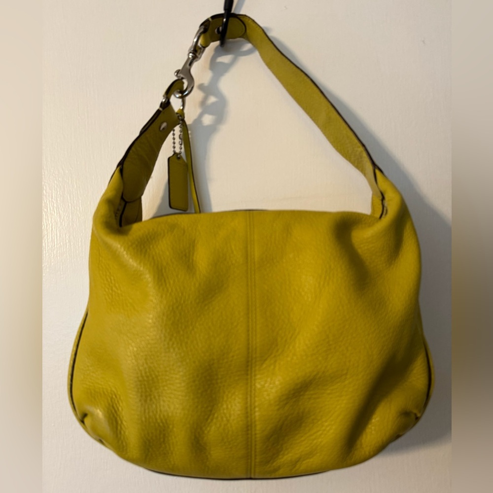 Coach Yellow Leather Shoulder Bag - Picture 2 of 11
